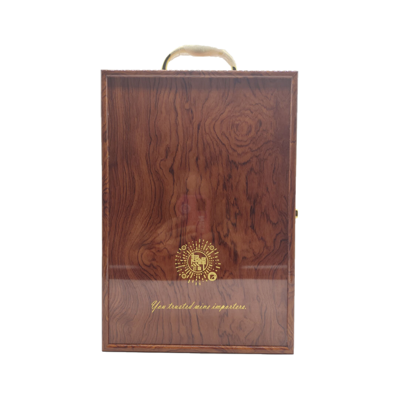 双支花梨木礼盒（带酒具）